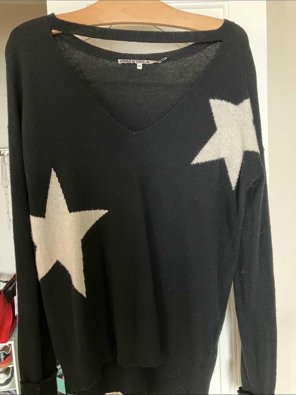 Pam & Gela intarsia star sweater